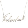 Collana con nome in oro bianco 18kt  sconti offerte prezzi