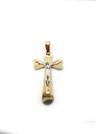 Crocifisso in oro bicolore 18 KT Referenza: IS1444G