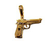Ciondolo Pistola uomo in oro giallo 