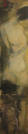 人体四季之一 BODY OF THE SEASONS 1 200X40CM 布面油画 OIL ON CANVAS 2005 (收藏于丹麦 COLLECTED IN DENMARK)