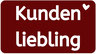 Rotes Icon mit weißer Schrift "Kundenliebling"