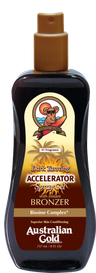 Dark Tanning Accelerator met bronzer SPF Outdoor Australian Gold Zonnebank creme bronzer zoncosmetica DHA cosmetisch natuurlijk