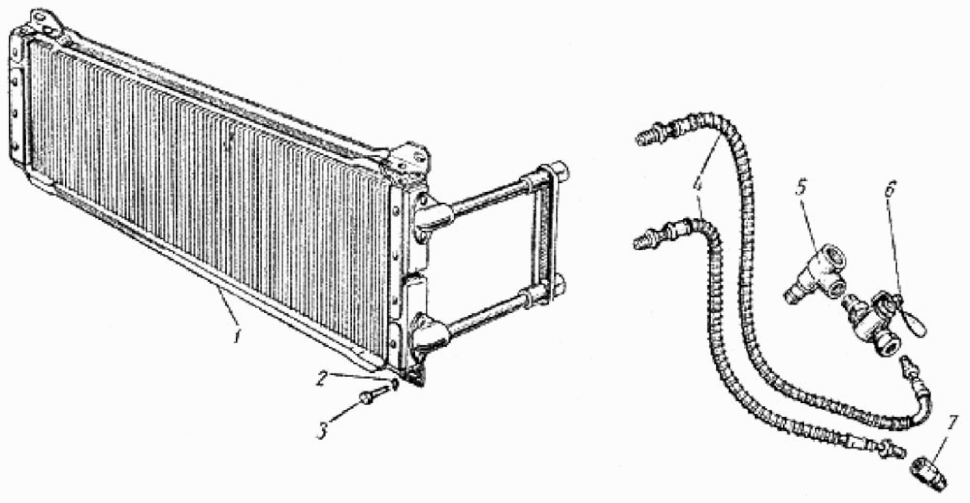 Ölkühler GAZ 69, GAZ 69A. Oil cooler GAS 69, GAS 69A. Масляный радиатор ГАЗ 69, ГАЗ 69А. 