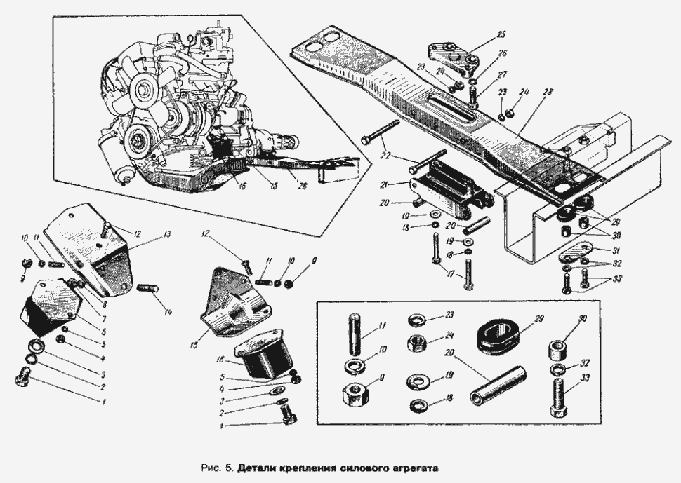 Motoraufhängung und Getriebeaufhängung Moskwitsch Moskwitch Moskwich Mosi 408 / 412 / 2140 / 2137, ISCH Izh 2715 / 427 / 434. одвеска двигателя и подвеска коробки передач (Детали крепления силового агрегата) Москвич 408 / 412 / 2140 / 2137, ИЖ 2715.