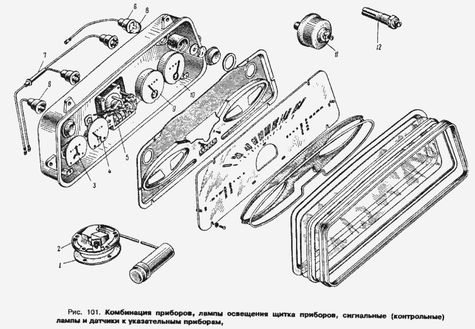 Armaturenbrett und Instrumente Moskwitsch Moskwitch Moskwich Mosi 408 / 412 / 2140. Dashboard and instruments Moskvich Moskvitch 408 / 412 / 2140.