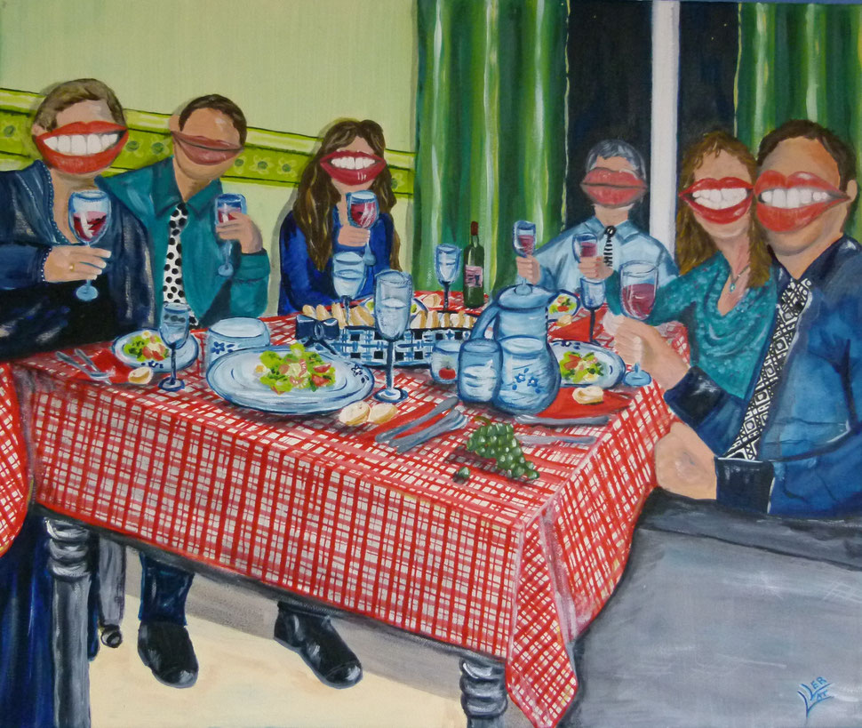 Het diner 50x60 cm ntk