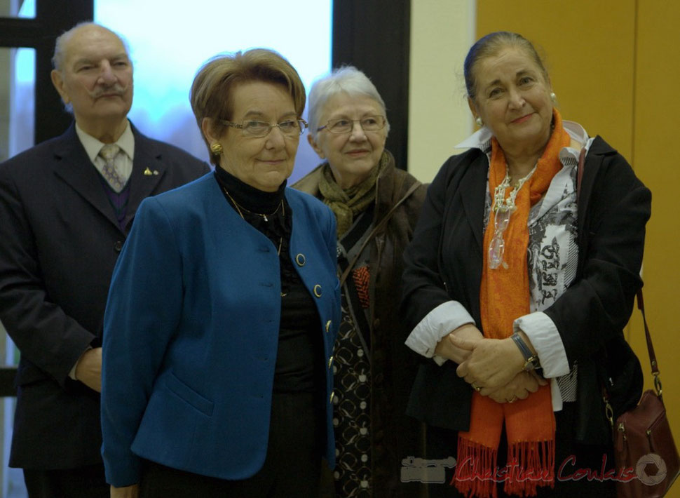 Jacques Dufesne, ancien Maire de Saint-Léon, Michèle Boutant, ancienne Maire de Madirac, Suzette Grel, ancienne Maire de Le Pout, Martine Faure, Députée de Gironde