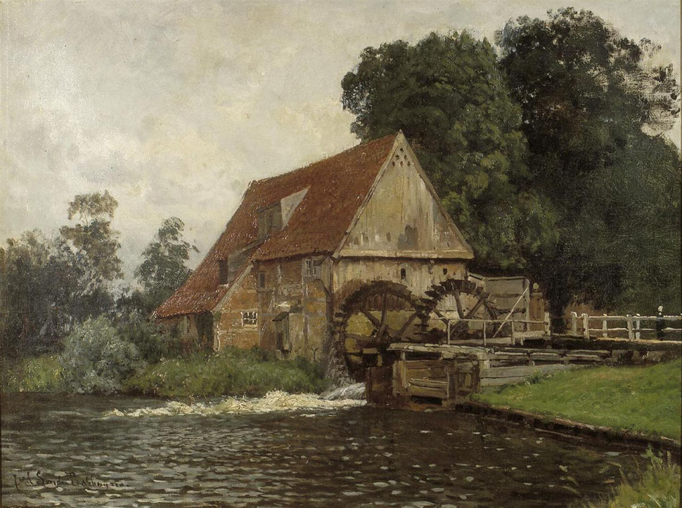 Wassermühle Lage um 1880