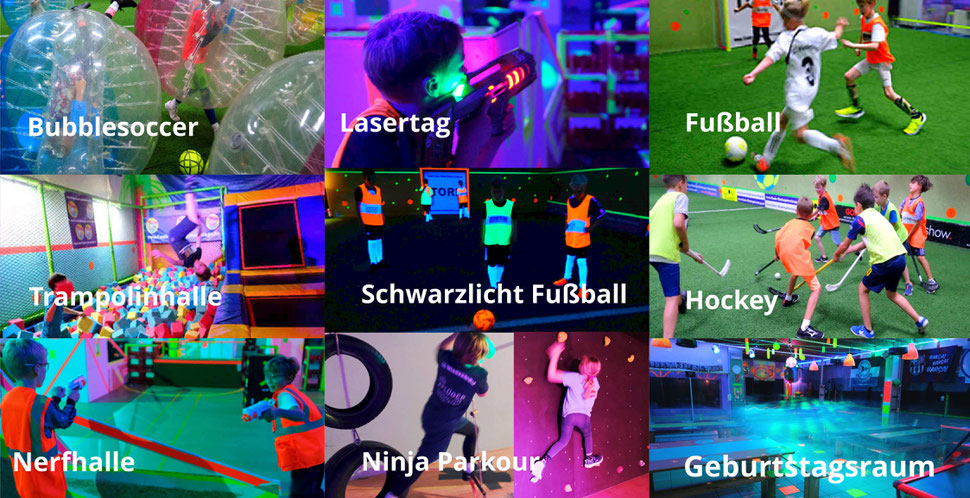 lasertag-bubble-soccer-fussball-nerf-ninja-parkour-klettern-trampolinhalle-hockey-lasertag-idee-kindergeburtstag-party-indoor-geburtstag-kinderparty-cool