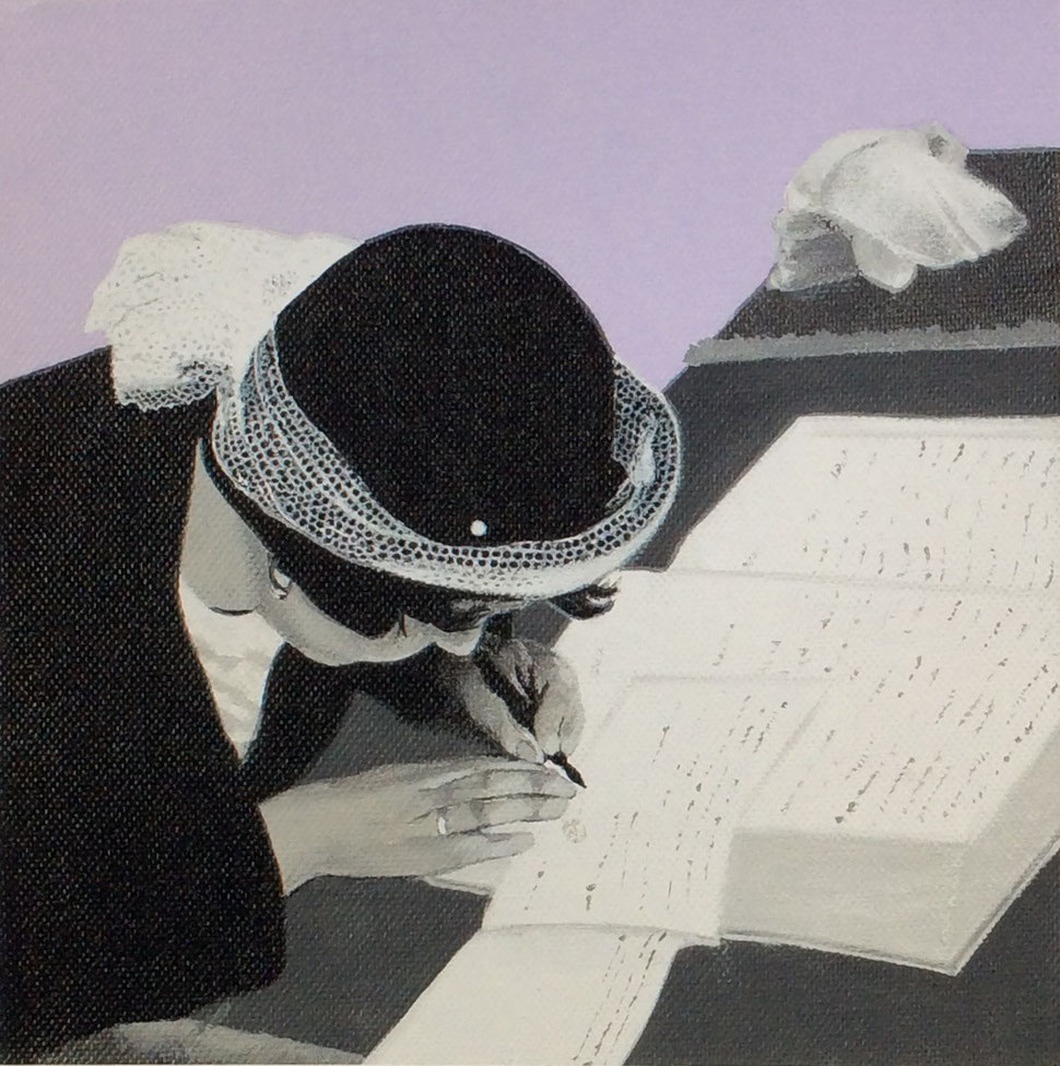 Riflesso di un matrimonio, 2007, acrilico, 20x20