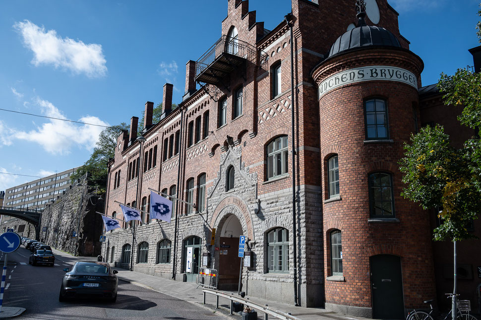 Vorbei an der Münchener Brauerei suche ich einen Weg aus der schwedischen Hauptstadt