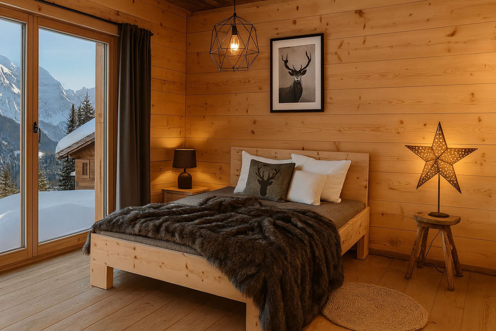 Bild: Luxusbett, Zirbenbett, Arvenbett