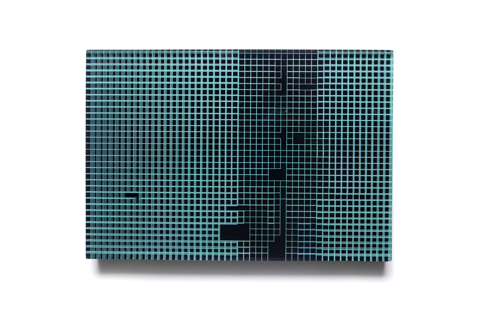 Panama |  glued, polished glass and acrylic paint | 34 x 50 x 6 cm | 2019 | ●