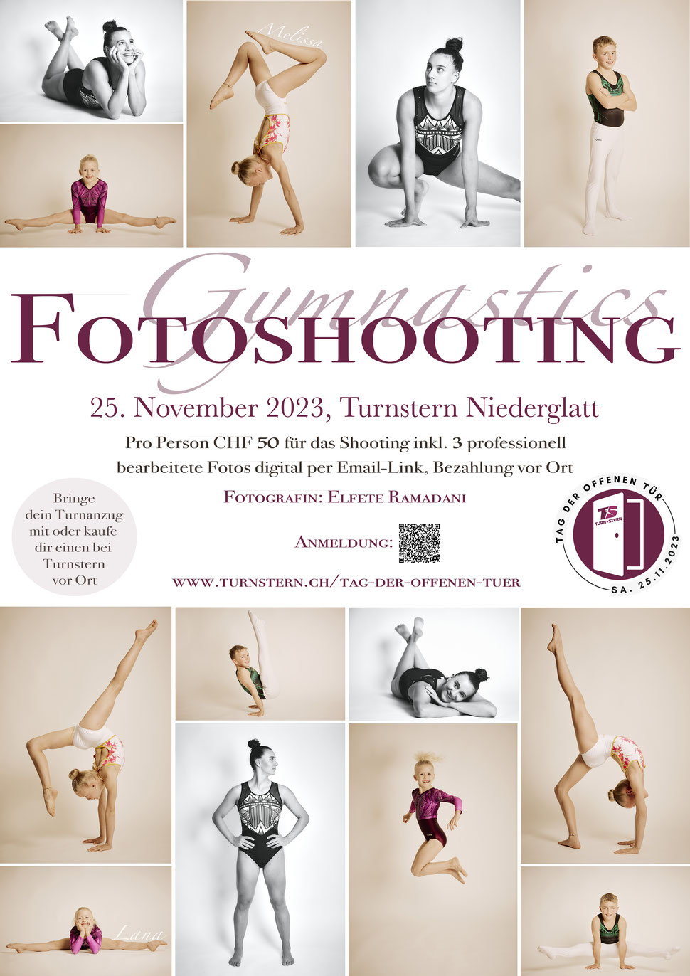 Anmeldungsformular Gymnastics-Fotoshooting