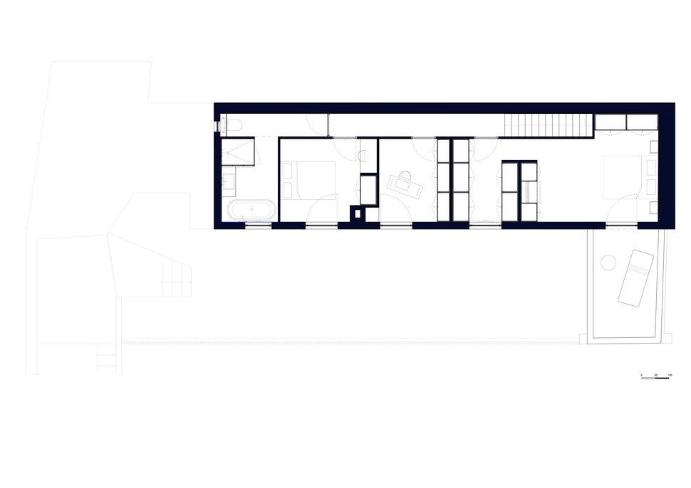 bertrand guillon architecture - architecte - marseille - MAISON B - rénovation - intérieur - interiordesign - plan