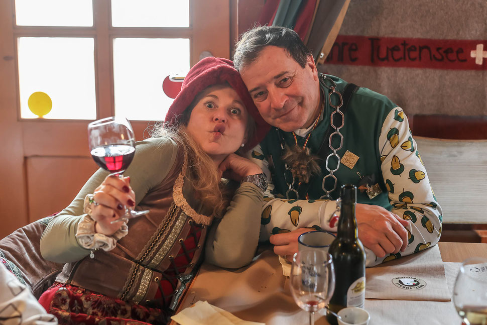 Geniessen die Fasnacht 2024: Anita und Raini Thüer, Zunftmeister