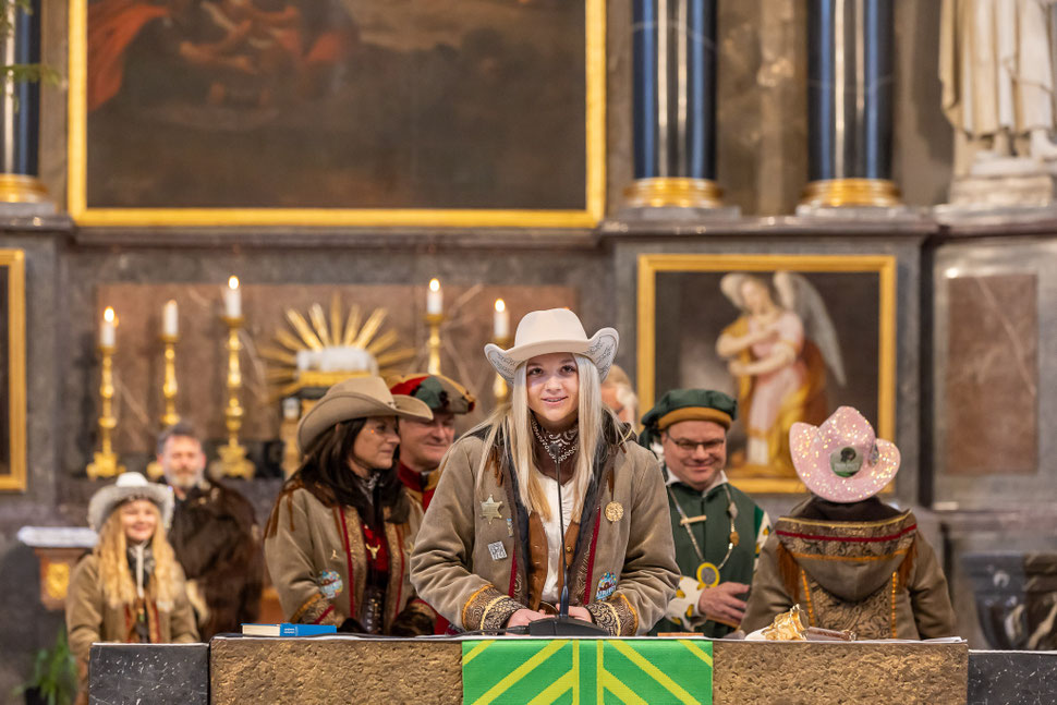 Städtlifasnacht Narrenmesse in der Pfarrkirche