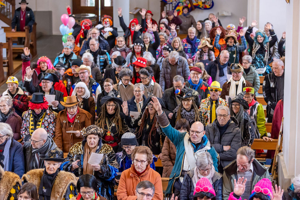 Städtlifasnacht Narrenmesse in der Pfarrkirche