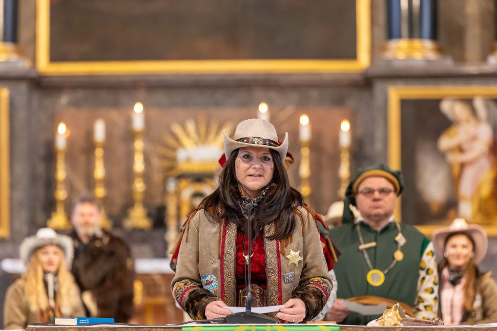 Städtlifasnacht Narrenmesse in der Pfarrkirche