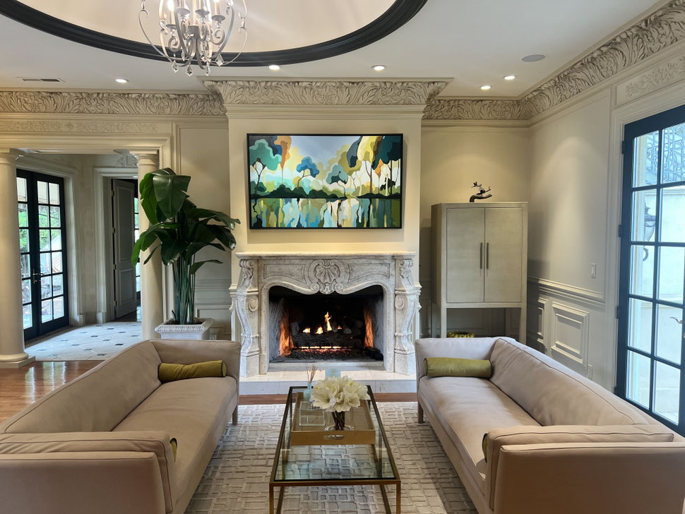 Finch Haven, acrylic on canvas, 36" x 60", private collection, Calistoga, California 