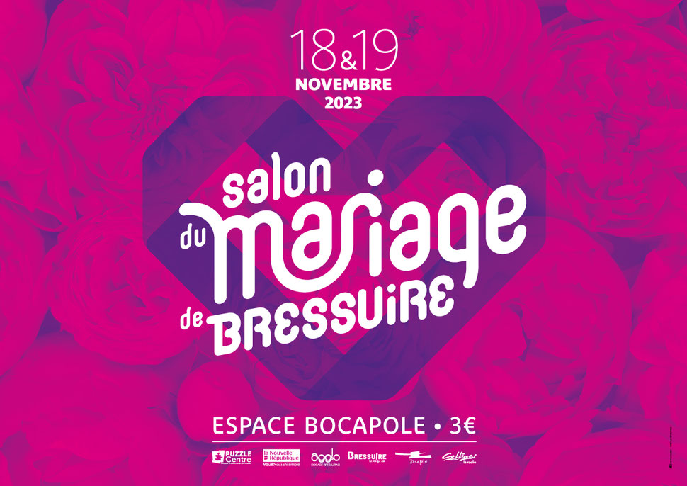 Salon du Mariage à Bressuire 18 et 19 Novembre 2023 - Crédit photo : PUZZLE CENTRE