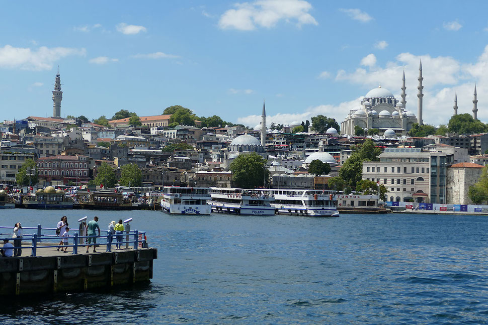 Istanbul - Blick auf das Goldene Horn und die Süleymaniye-Moschee
