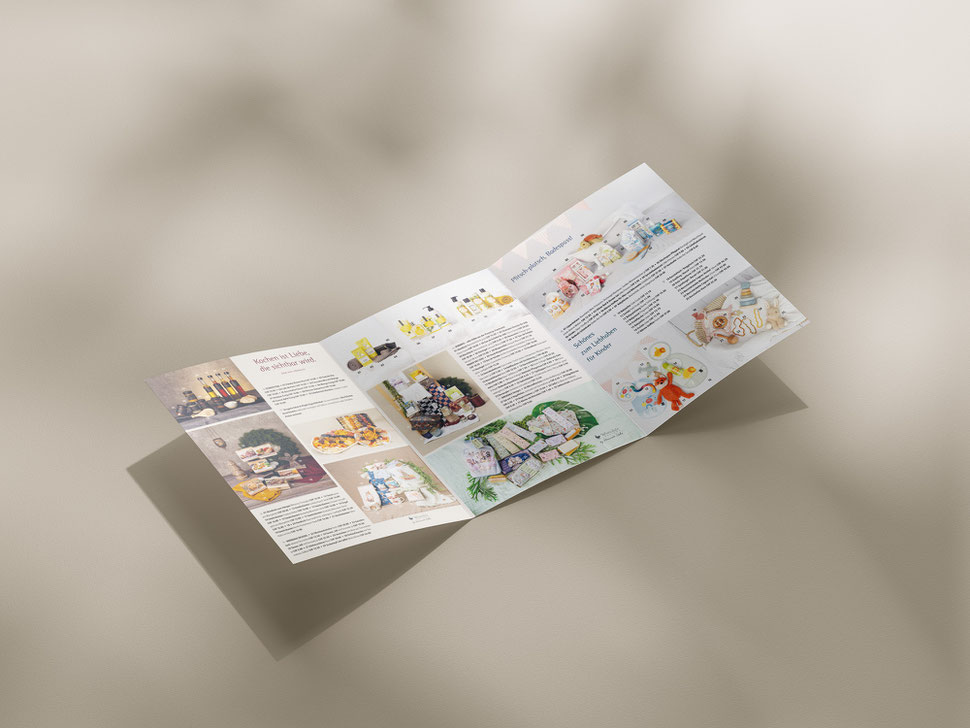 Produktfotografie von Monika Stock, abgedruckt in einem Flyer einer lokalen Drogerie aus Kirchberg BE