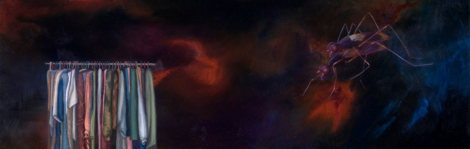 Madre VI, 2007, óleo sobre madera 19X60 cm