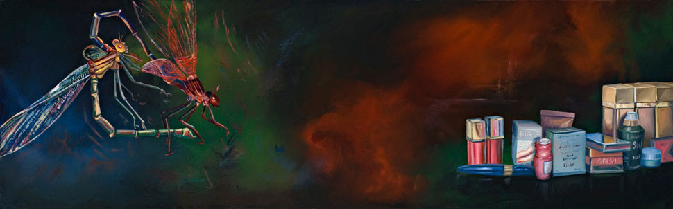 Madre II, 2007, óleo sobre madera 19X60 cm