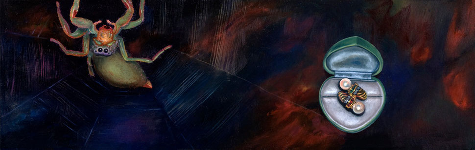 Madre III, 2007, óleo sobre madera 19X60 cm