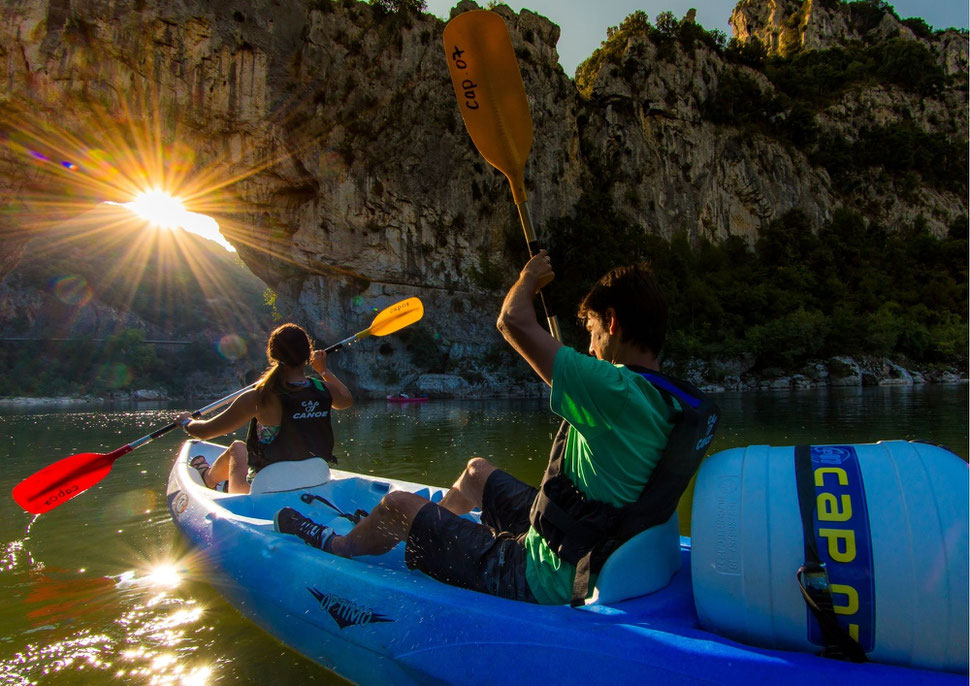 alt="descente -canoë -Ardèche- pont d'arc "