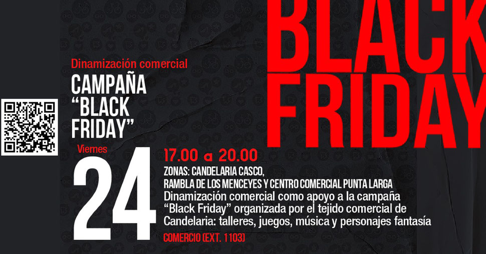 24 de noviembre de 2023: Dinamización comercial como apoyo a la campaña Black Friday en Candelaria