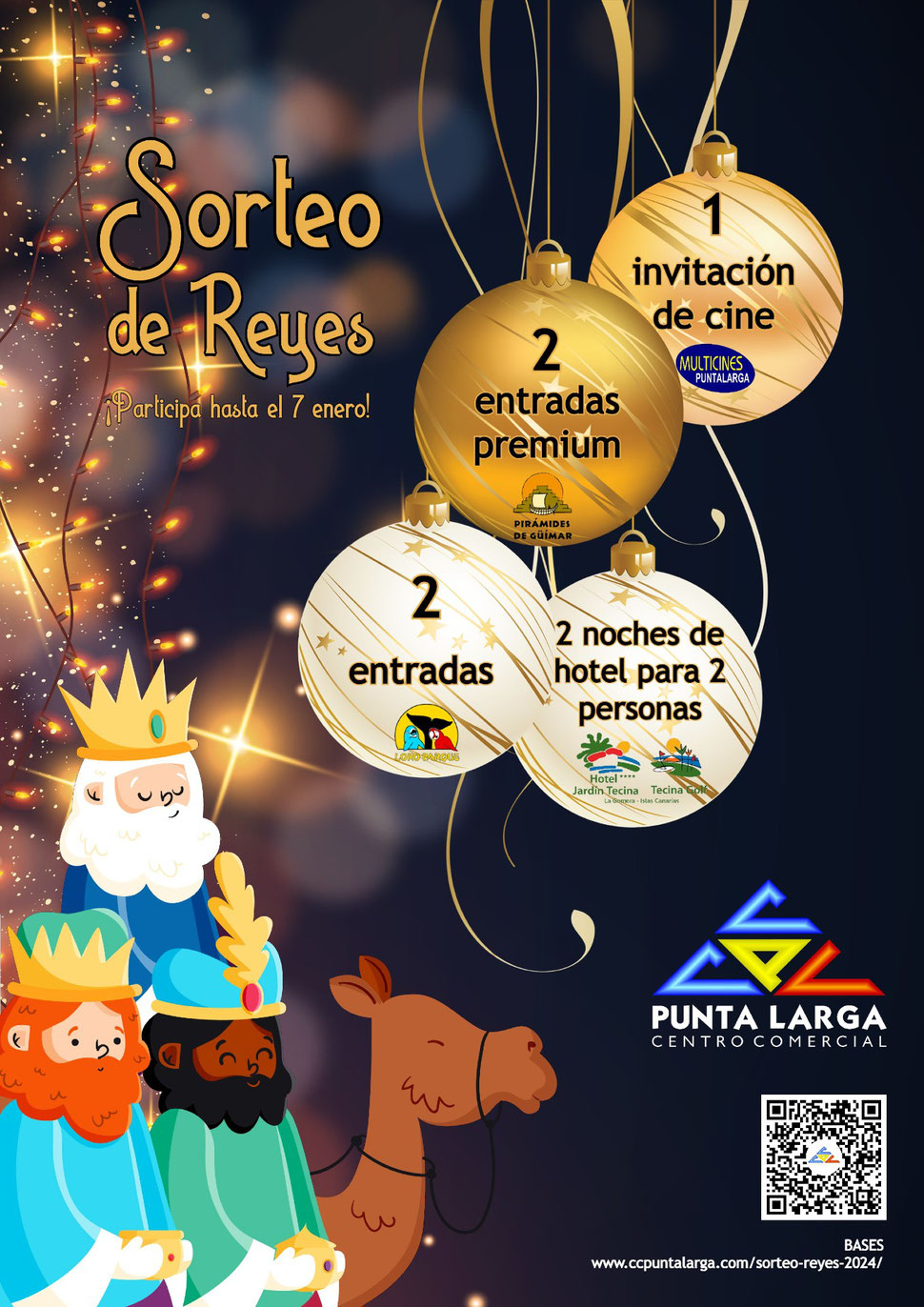 Sorteo de Reyes 2024 en el Centro Comercial Punta Larga: ¡Participa hasta el 7 de enero!