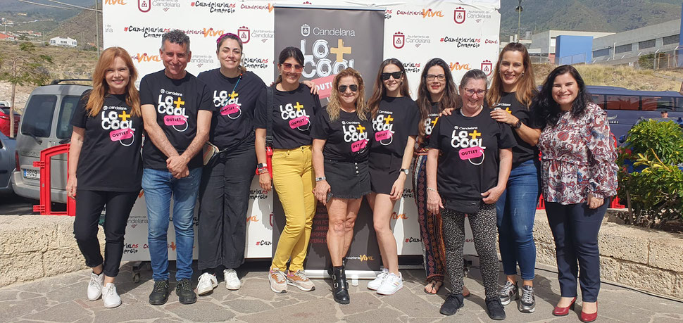 Lo+Cool Outlet 2023: Foto con comerciantes de Candelaria