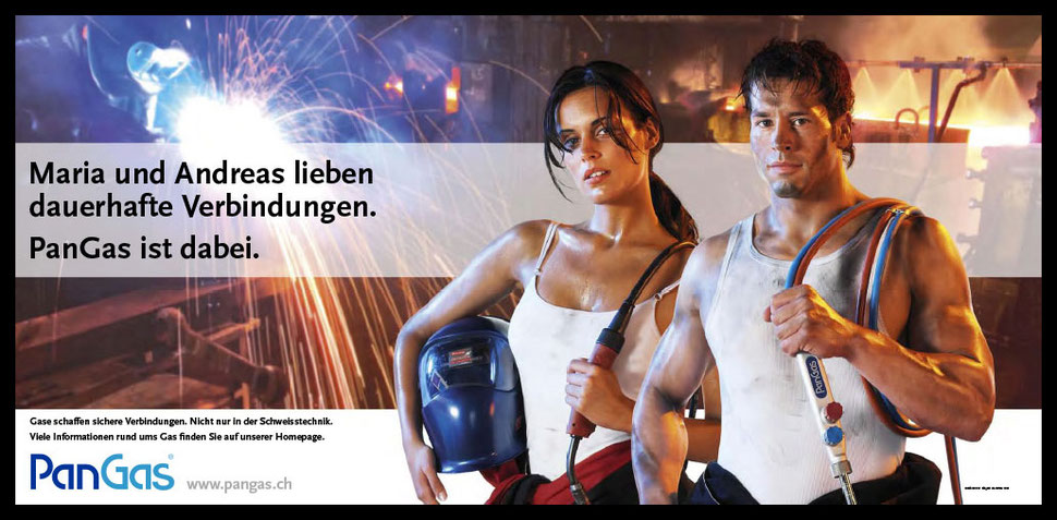PanGas Plakatkampagne F12 Schweissen
