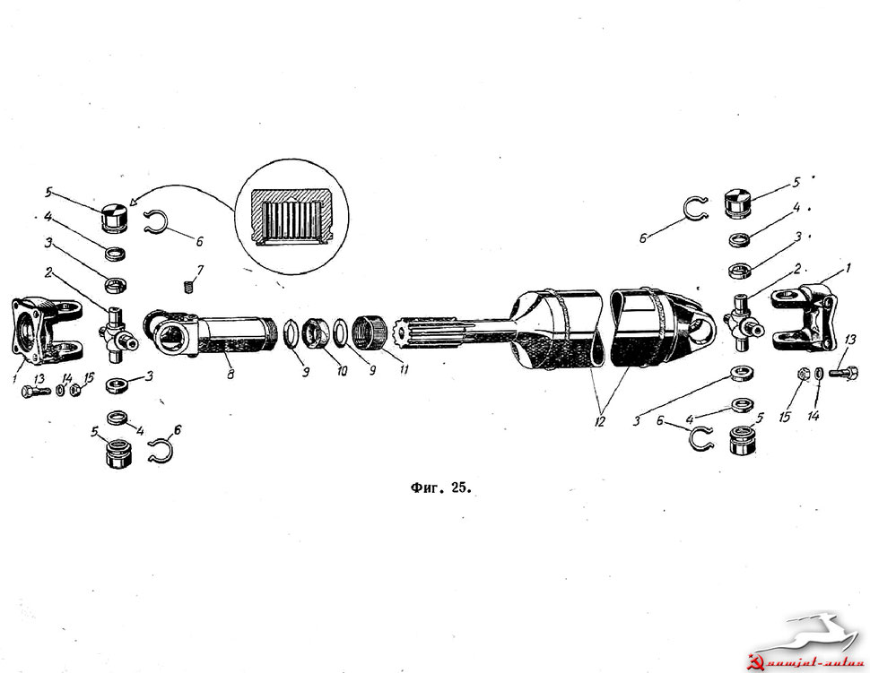 Kardanwelle Gelenkwelle Moskwitsch Moskvitch Mosi M400, M401. Propshaft Driveshaft Propeller Drive shaft Cardan Moskvich M400, M401. Карданный вал Москвич М400, М401.