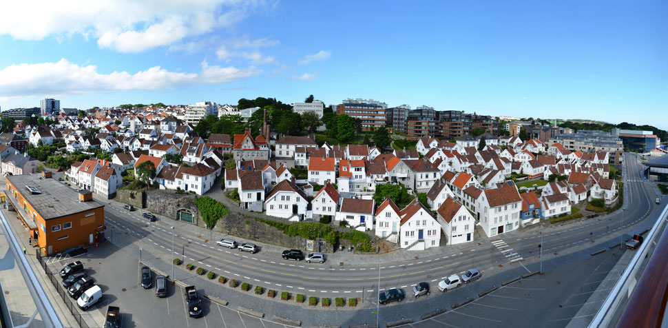 Blick auf den alten Stadtkern von Stavanger