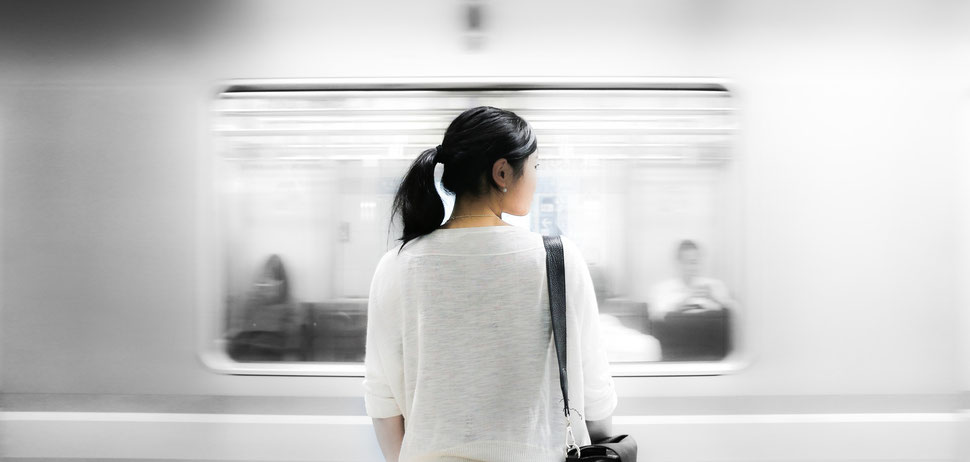 femme métro