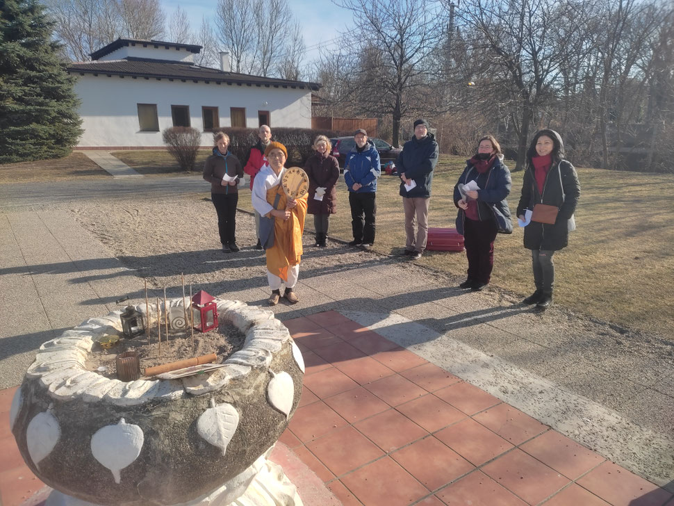 Wien, bei der Friedensstupa