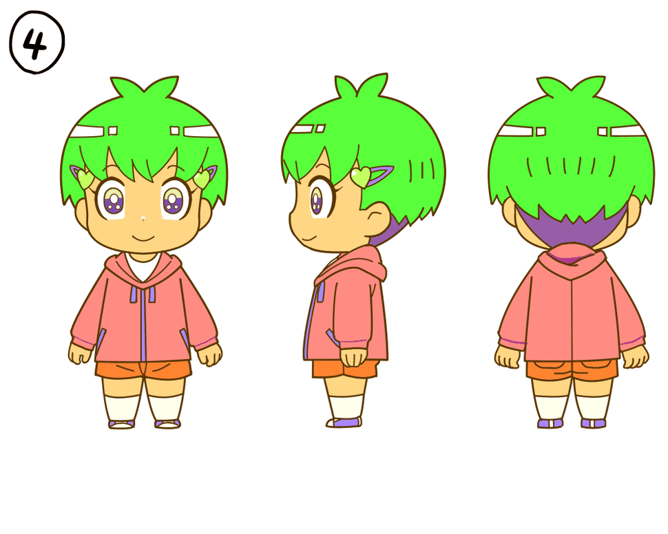 キャラクターデザイン カラー4