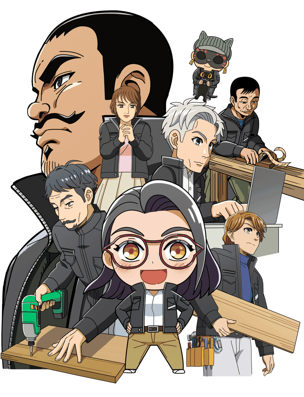サナダ8人衆　社員様似顔絵ポスター