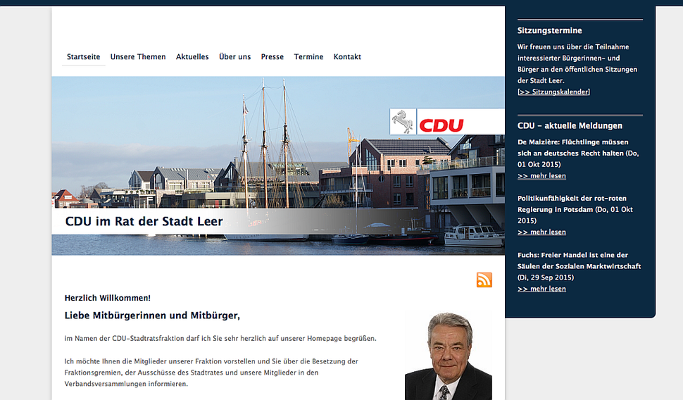 hansaconcept | Webdesign aus Lübeck für Ihren CDU-Wahlkampf, CDU-Ortsverband, CDU-Gemeindeverband, CDU-Kreisverband, CDU-Abgeordneten oder CDU-Kandidaten