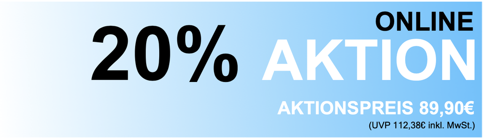 Dieses Angebot erhalten Sie exklusiv und ausschließlich Online, es ist gültig bis einschließlich Sonntag 14. Juni 2026 und nur so lange der Vorrat reicht. (UVP in Apotheken 112,38€ inkl. MwSt.)