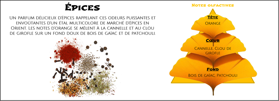 DaoZen - Découvrez le parfum pour bougies, fondants ou diffuseurs " Épices "