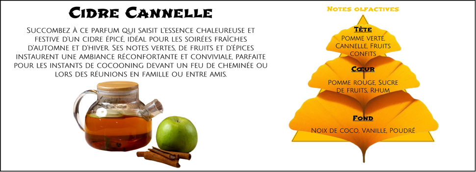 DaoZen - Découvrez le parfum pour bougies, fondants ou diffuseurs " Cidre Cannelle "