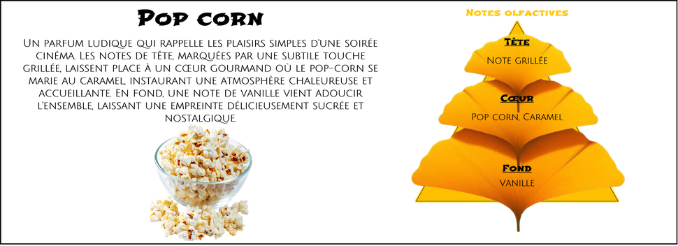 DaoZen - Découvrez le parfum pour bougies, fondants ou diffuseurs " Pop corn "