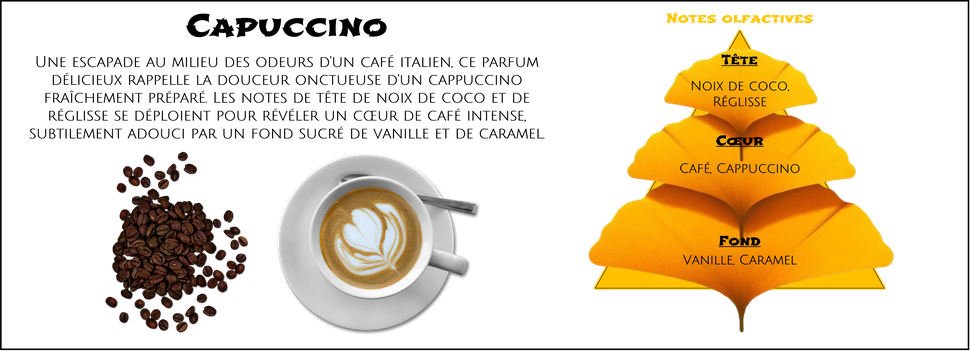 DaoZen - Découvrez le parfum pour bougies, fondants ou diffuseurs " Cappuccino "