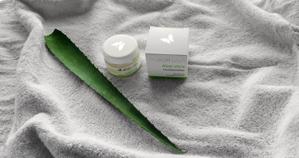 Aloe Vera Feuchtigkeitspflege im Tiegel