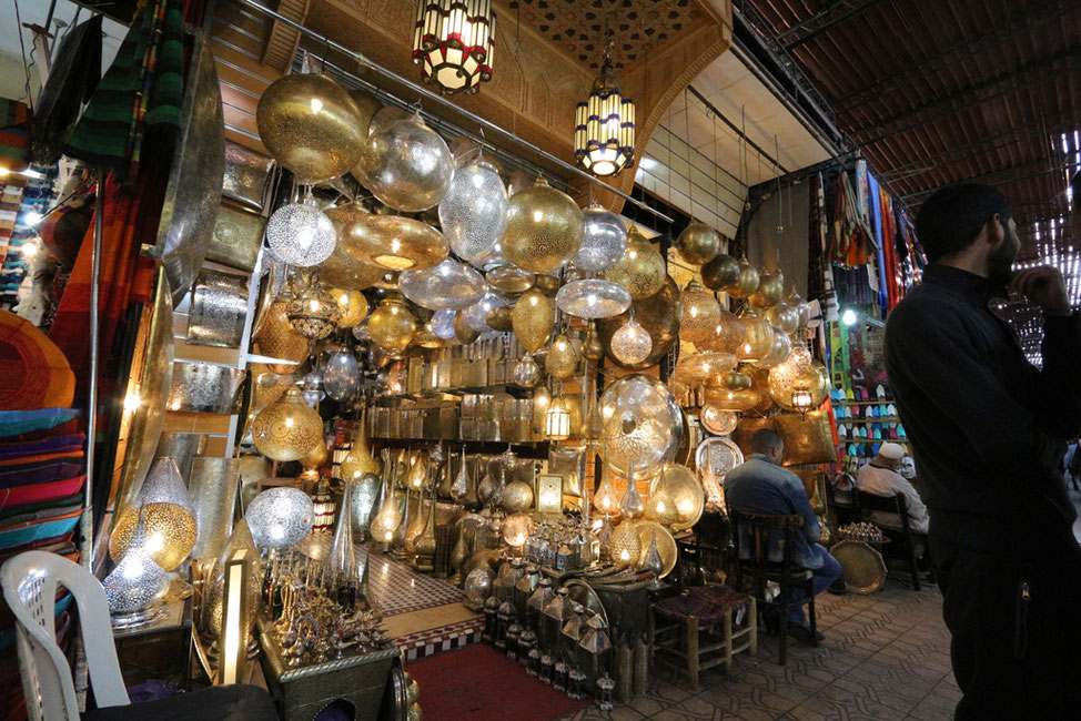 Verkaufsstände in der nördlichen Medina.  