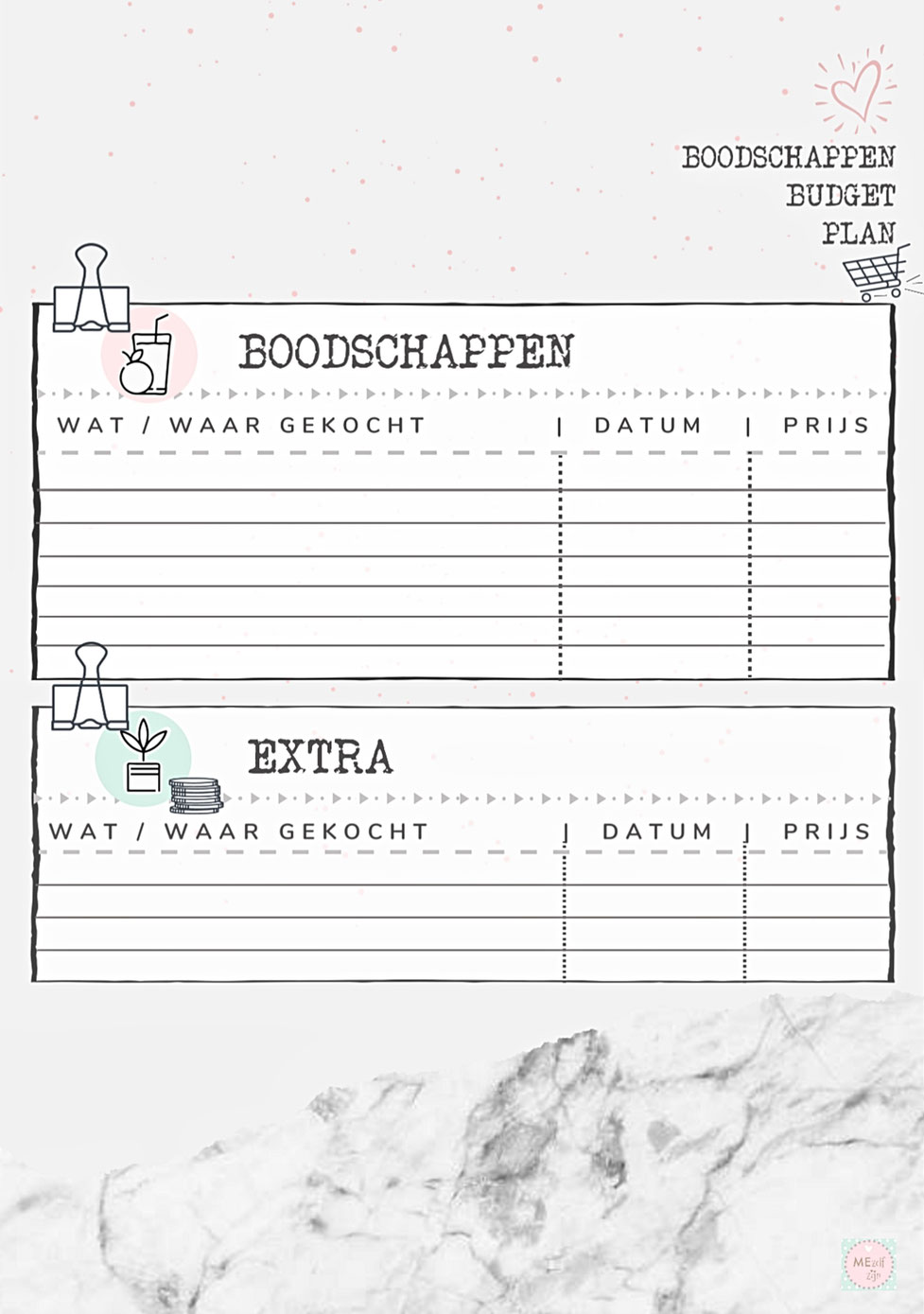 budget - weekgeld - slimme bespaartips - kasboekje - free printable budget - free template budget planner nederlands - free template nederlands - free printable nederlands